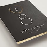 "Panache" - Table Numbers in Onyx by Kristie Kern - Detail