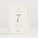 "Islamic Arch" - Table Numbers in Scarlet by Sabrin Deirani - Folded