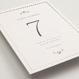 "Islamic Arch" - Table Numbers in Scarlet by Sabrin Deirani - Detail