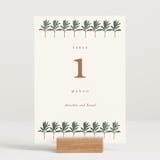 "Royal Wedding" - Table Numbers in Pista by Teju Reval - Displayed (stand not included)