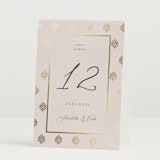 "Shraddha" - Table Numbers in Celestial by Deynaaz Daraei - Folded