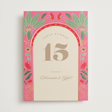 "Indian garden" - Table Numbers in Pistachio by Creo Study - Front