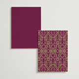 "Amber Palace" - Table Numbers in Garnet by Chris Griffith - Back of Card Options