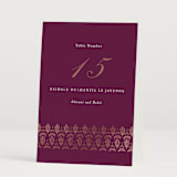 "Zardozi" - Table Numbers in Amethyst by Mansi Verma - Folded