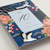 "kimono" - Table Numbers in Ocean by Elly - Detail