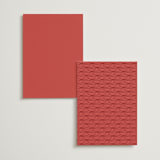 "Fiery" - Table Numbers in Ruby by Ghia Designs - Back of Card Options