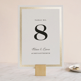 "Deluxe" - Table Numbers in Tuxedo by Jennifer Postorino - Front