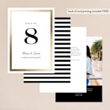 "Deluxe" - Table Numbers in Tuxedo by Jennifer Postorino - Back of Card Options