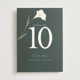"Elegant Lillies" - Table Numbers in Forest by Stacey Meacham - Front
