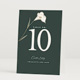 "Elegant Lillies" - Table Numbers in Forest by Stacey Meacham - Folded