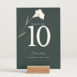 "Elegant Lillies" - Table Numbers in Forest by Stacey Meacham - Displayed (stand not included)