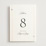 "Elencourt" - Table Numbers in Quartz by Jelena Vuletic - Front