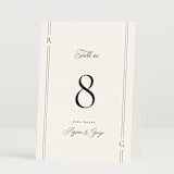 "Elencourt" - Table Numbers in Quartz by Jelena Vuletic - Folded