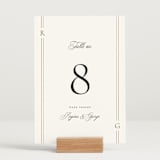 "Elencourt" - Table Numbers in Quartz by Jelena Vuletic - Displayed (stand not included)