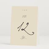 "Written in the Stars" - Table Numbers in Noir by Ani Somi - Folded