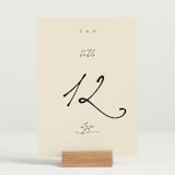 "Written in the Stars" - Table Numbers in Noir by Ani Somi - Displayed (stand not included)