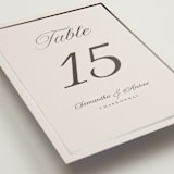 "Tux" - Table Numbers in Antique by Nicole Walsh - Detail