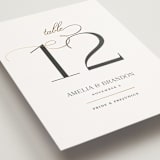 "Elegant Flourish" - Table Numbers in Sugar by Jessica Williams - Detail