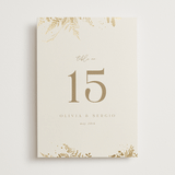 "Garden" - Table Numbers in Mahogany by Leah Bisch - Front