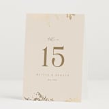 "Garden" - Table Numbers in Mahogany by Leah Bisch - Folded