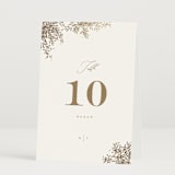 "Reflection" - Table Numbers in Porcelain by Leah Bisch - Folded