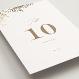 "Reflection" - Table Numbers in Porcelain by Leah Bisch - Detail