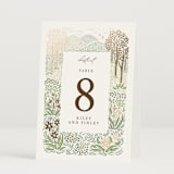 "In the country" - Table Numbers in Forest by Paper Sun Studio - Folded