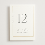 "Gilded Border" - Table Numbers in Silk by Kelly Schmidt - Front