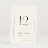 "Gilded Border" - Table Numbers in Silk by Kelly Schmidt - Folded