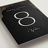 "Heirloom Branches" - Table Numbers in Midnight by GeekInk Design - Detail