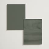 "Minimal Circle" - Table Numbers in Moss by Kelly Schmidt - Back of Card Options