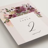 "Fleur" - Table Numbers in Blush by Lori Wemple - Detail