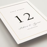"Gilded Frame" - Table Numbers in Pearl by Nicole Walsh - Detail