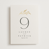 "Natural Monogram" - Table Numbers in Porcelain by Jennifer Postorino - Front