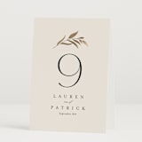 "Natural Monogram" - Table Numbers in Porcelain by Jennifer Postorino - Folded