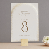 "glitter arch" - Table Numbers in Champagne by Design Lotus - Front