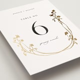 "Floral Enlace" - Table Numbers in Blanc by Pati Cascino - Detail