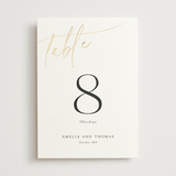"The Wedding" - Table Numbers in Marshmallow by Kaydi Bishop - Front