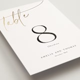 "The Wedding" - Table Numbers in Marshmallow by Kaydi Bishop - Detail