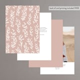 "Autumnal Arch" - Table Numbers in Blush by Hooray Creative - Back of Card Options