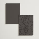 "Bliss" - Table Numbers in Cocoa by Leah Bisch - Back of Card Options