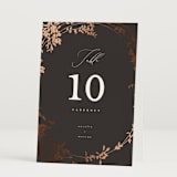 "Bliss" - Table Numbers in Cocoa by Leah Bisch - Folded