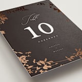 "Bliss" - Table Numbers in Cocoa by Leah Bisch - Detail