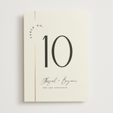 "Together" - Table Numbers in Cream Puff by Pixel and Hank - Front