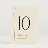 "Together" - Table Numbers in Cream Puff by Pixel and Hank - Folded
