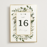 "Classic Love" - Table Numbers in Vanilla by Susan Moyal - Front