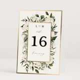 "Classic Love" - Table Numbers in Vanilla by Susan Moyal - Folded