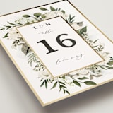"Classic Love" - Table Numbers in Vanilla by Susan Moyal - Detail