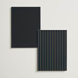 "Nouveau flowers" - Table Numbers in Navy by Ana de Sousa - Back of Card Options