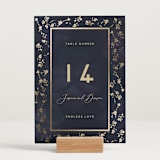 "After Midnight" - Table Numbers in Jewel by Susan Moyal - Displayed (stand not included)